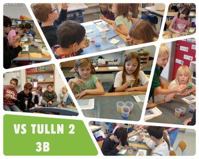 Kooperation mit Gemeinde Tulln: Farbenforschen in der 3b VSII