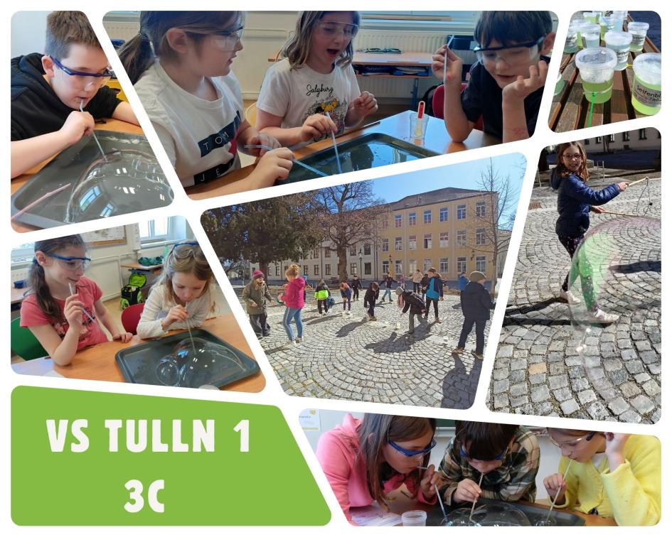 Kooperation mit der Gemeinde Tulln: Schaumig in der VS1 3c